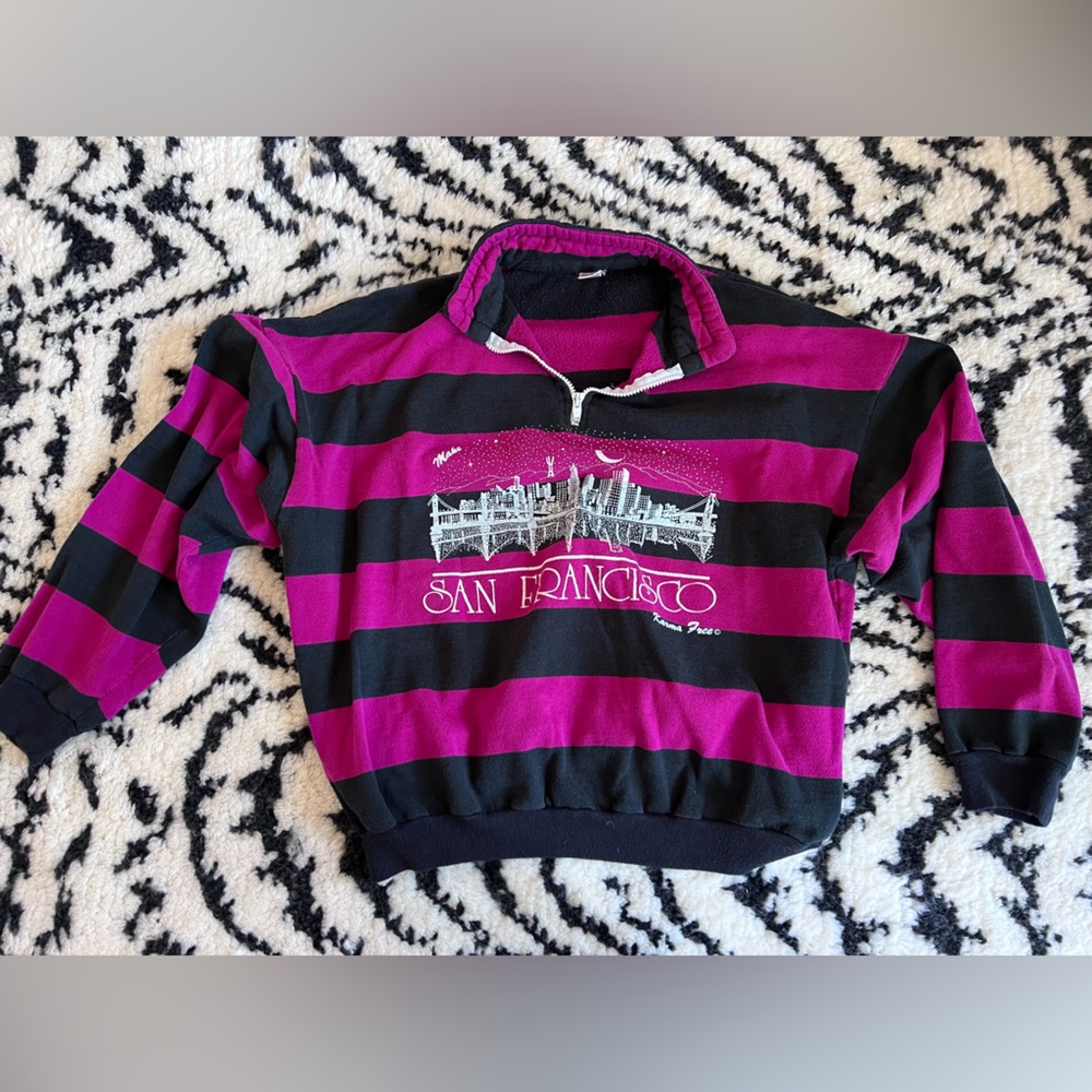 Vintage pullover quarter zip